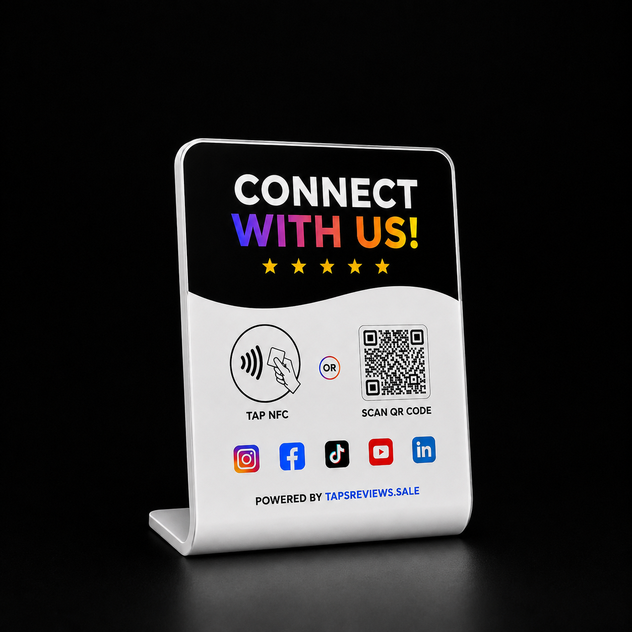 Premium brushed metal NFC desk stand
